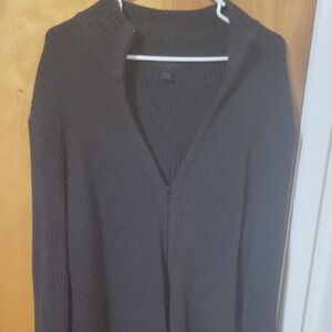 Express Black Ribbed Sweater